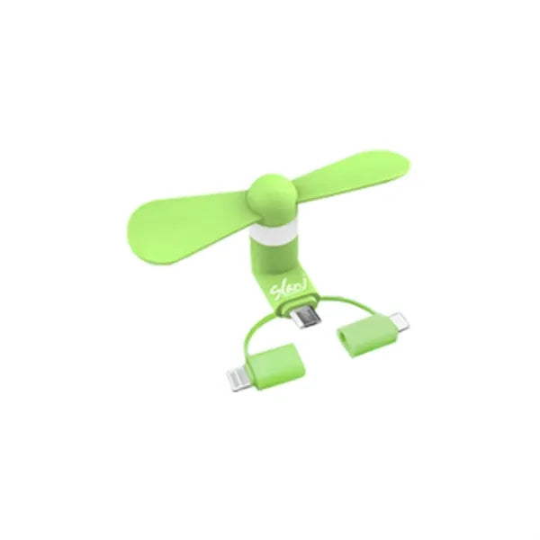Portable SummerMini Cell Phone Fan 3-in-1