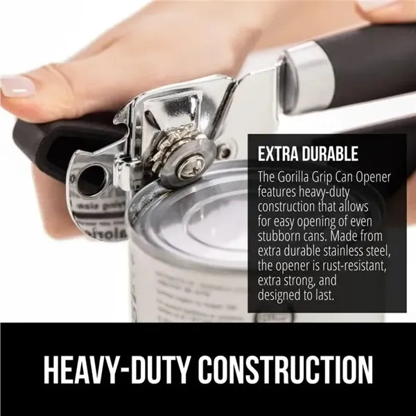 Stainless Steel Smooth Edge Can Opener w/ Soft Touch Handle
