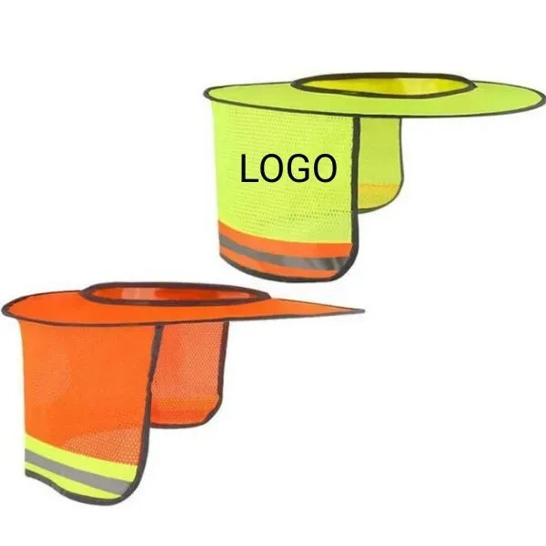 Hard Hat Sunshield Neck Sunshade Cover with Reflective Strip