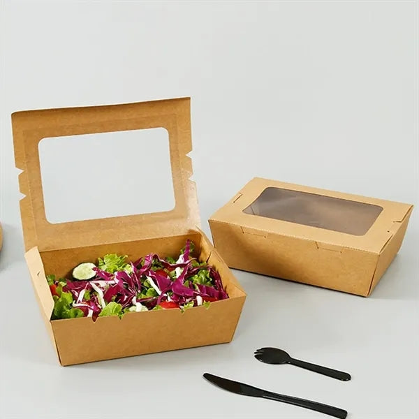 17oz Disposable Kraft Paper Restaurant Food Boxes