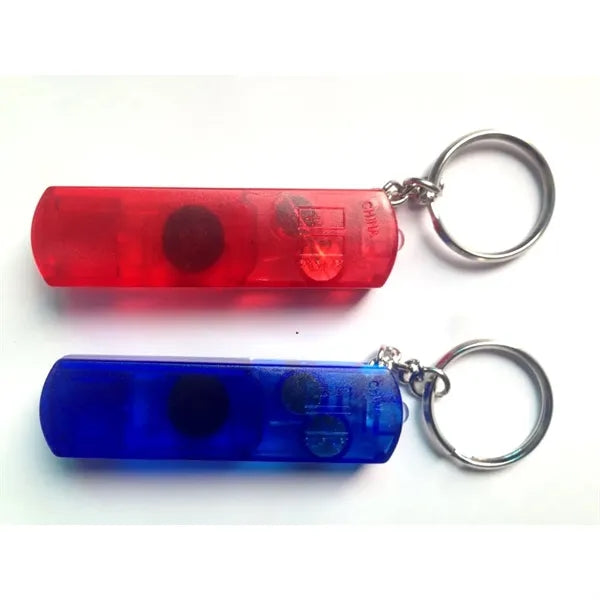 3 in 1, Whistle / Compass / Flash Light Key Chain