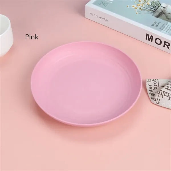 9 Inch Unbreakable Wheat Straw Cereal Plates