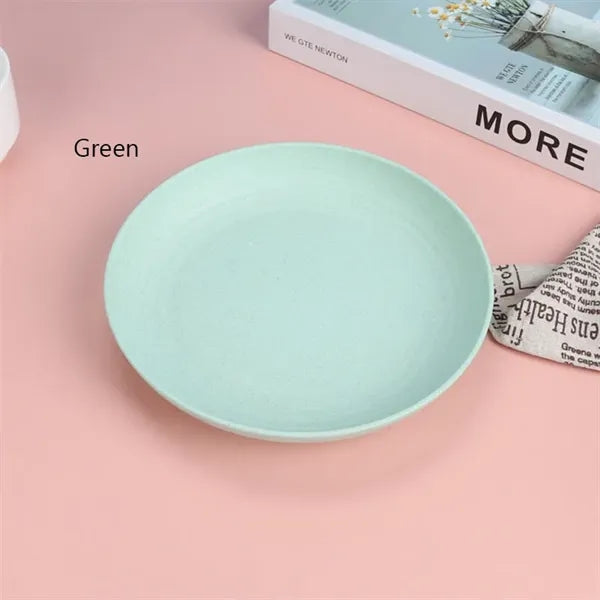 9 Inch Unbreakable Wheat Straw Cereal Plates