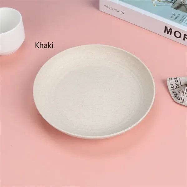 9 Inch Unbreakable Wheat Straw Cereal Plates