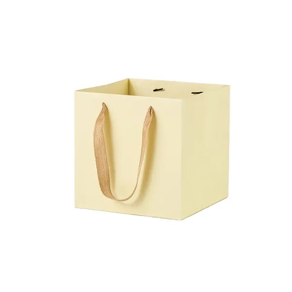 Square Kraft Paper Euro Tote Shopping Bag