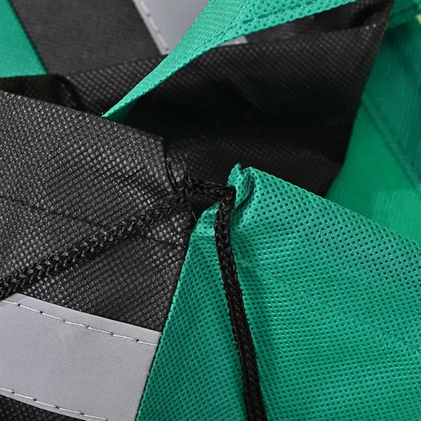 Reflective Tote Drawstring Bag Sports Gym Backpack