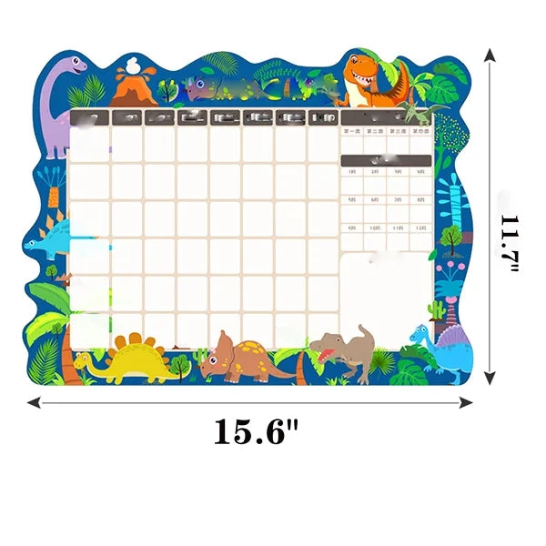 Magnetic dry erase board 12 x 19 inch refrigerator magnets.