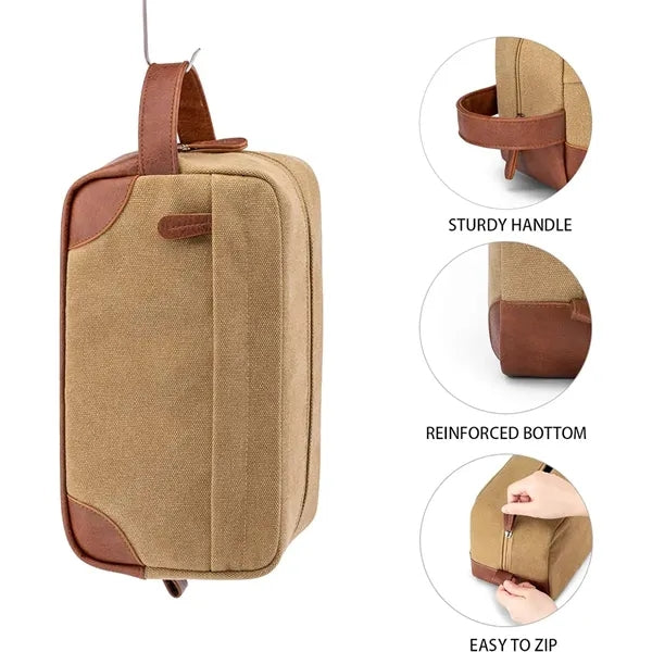 Large Capacity Canvas Toiletry Bag
