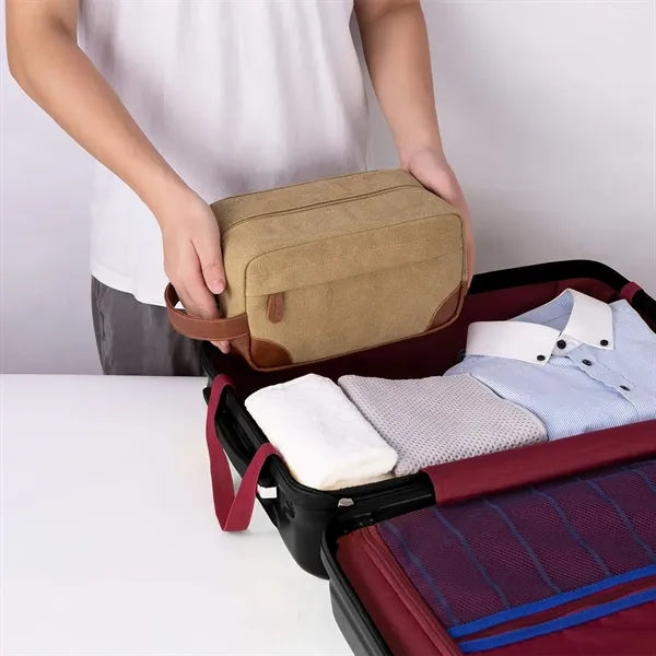 Large Capacity Canvas Toiletry Bag