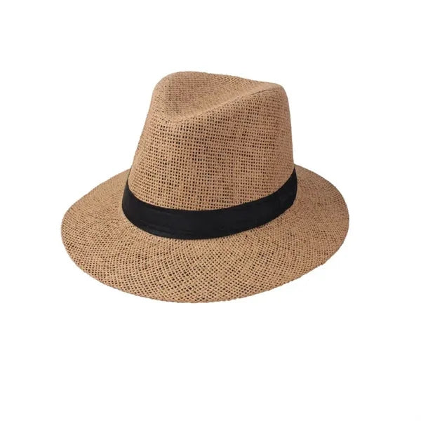 Country Western Wide Brim Flat Fedora Hat