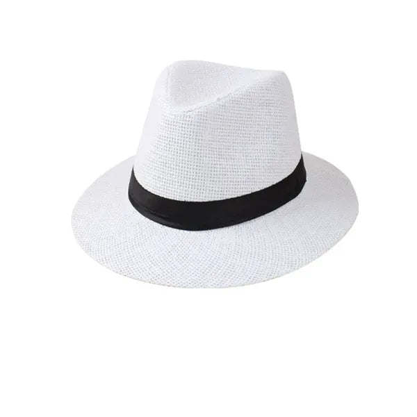 Country Western Wide Brim Flat Fedora Hat