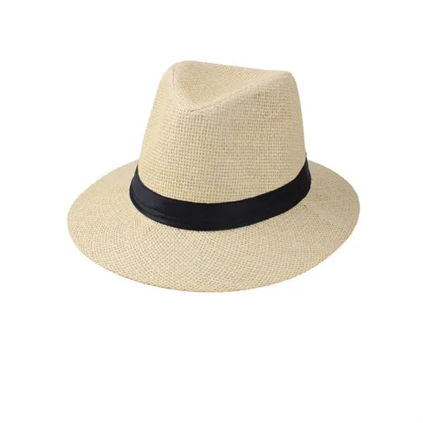 Country Western Wide Brim Flat Fedora Hat