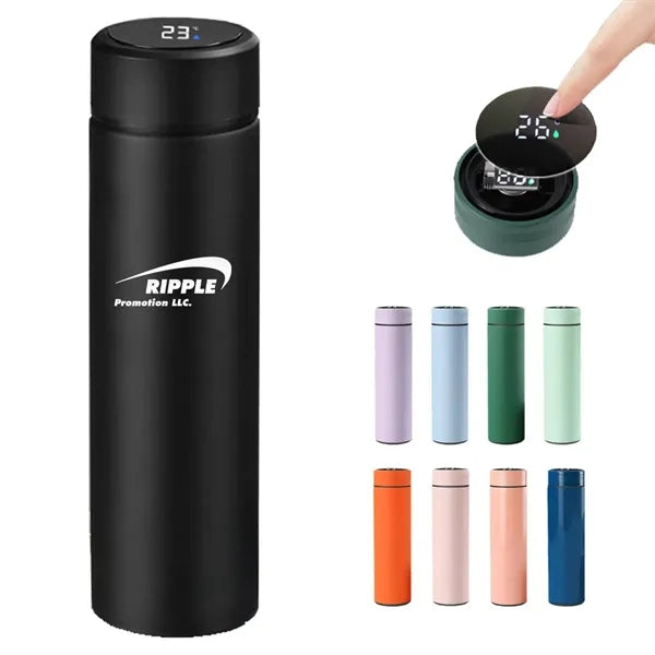 17oz. Travel Mug Water Bottle With Temperature Display