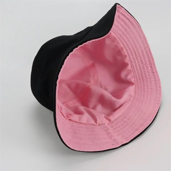Unisex Reversible Pure Color Cotton Bucket hat