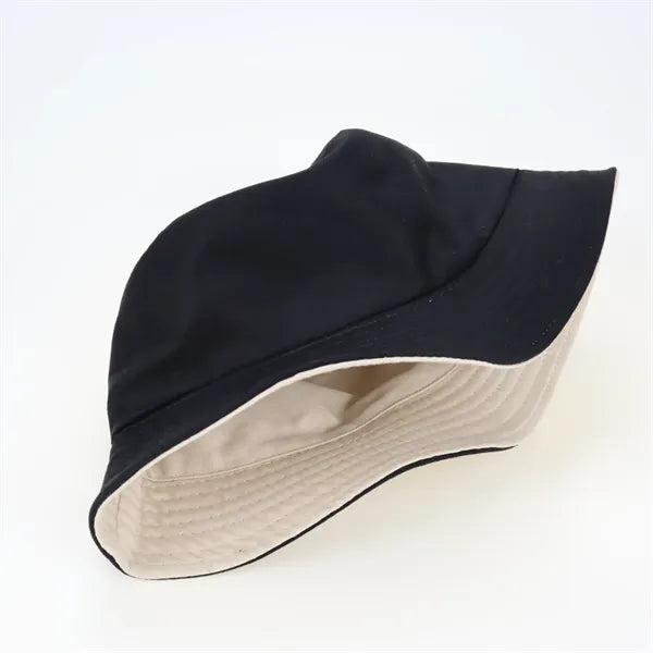 Unisex Reversible Pure Color Cotton Bucket hat