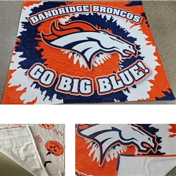 Sublimated Full Color Plush Blanket 50"x 60" 270gsm