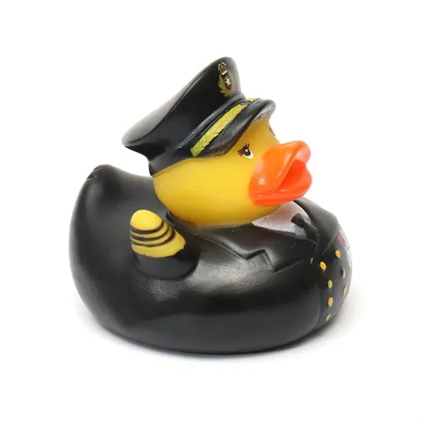 Police Yellow Duck Kids Toy Swimming Display