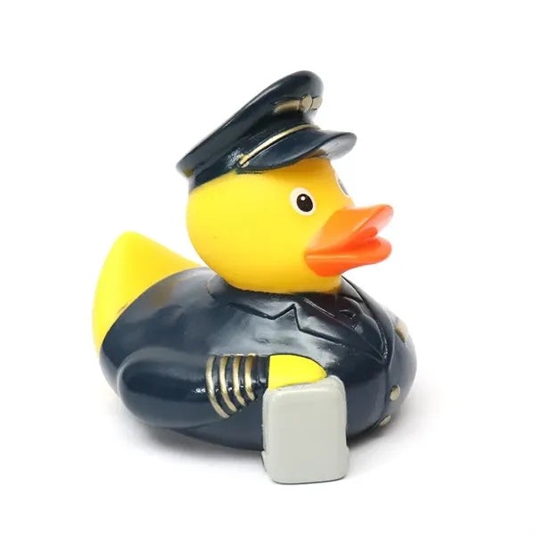 Police Yellow Duck Kids Toy Swimming Display