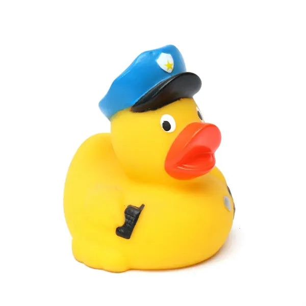 Police Yellow Duck Kids Toy Swimming Display