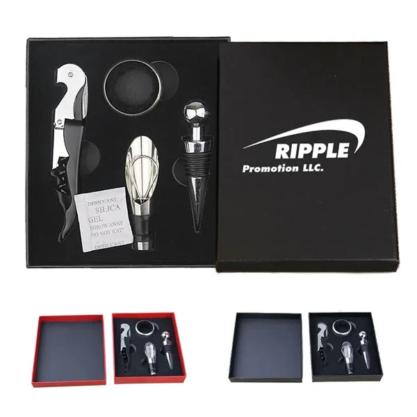 4pcs Stainless Steel Accessory Tool Wine Bottle Opener Set