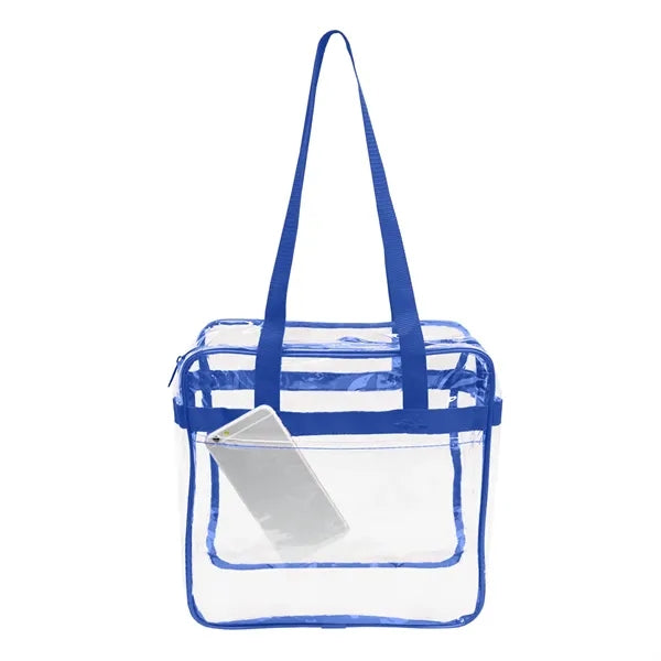 Nfl Approved Heavy Duty Clear Stadium Security Zipper Tote