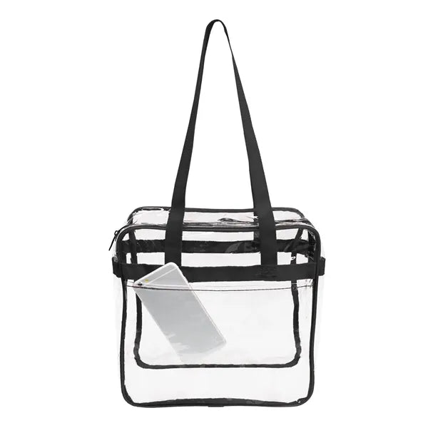 Nfl Approved Heavy Duty Clear Stadium Security Zipper Tote