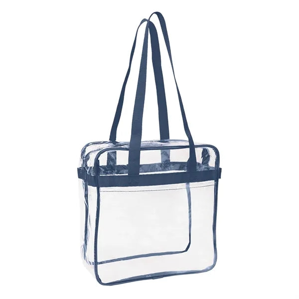 Nfl Approved Heavy Duty Clear Stadium Security Zipper Tote
