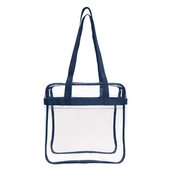 Nfl Approved Heavy Duty Clear Stadium Security Zipper Tote