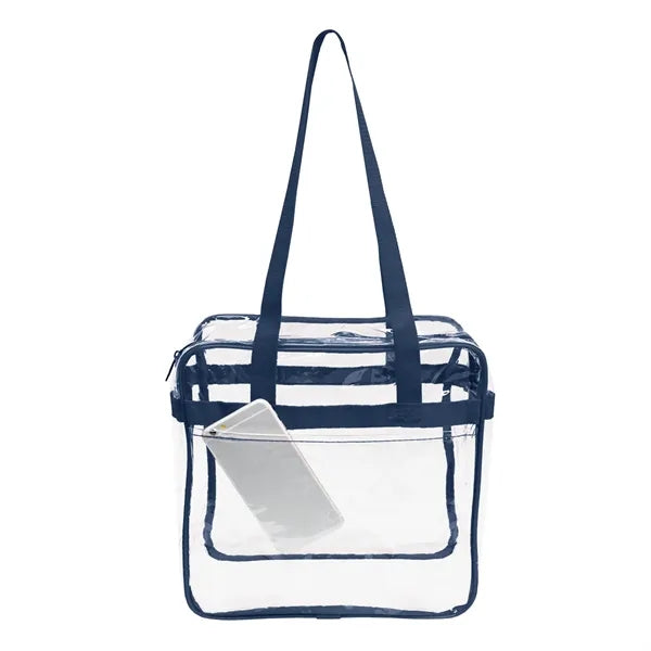 Nfl Approved Heavy Duty Clear Stadium Security Zipper Tote