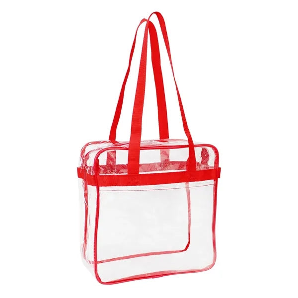 Nfl Approved Heavy Duty Clear Stadium Security Zipper Tote
