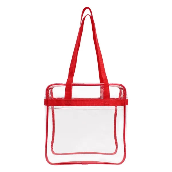 Nfl Approved Heavy Duty Clear Stadium Security Zipper Tote