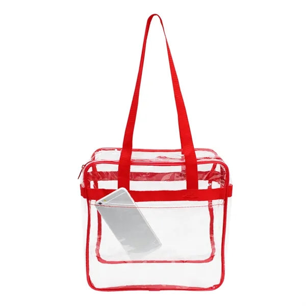 Nfl Approved Heavy Duty Clear Stadium Security Zipper Tote