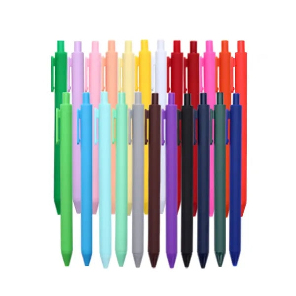 Colored Soft Touch Retractable Ballpoint Pens