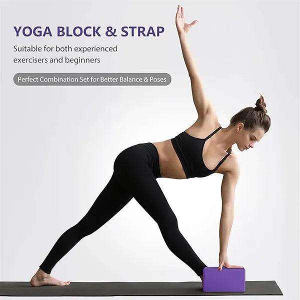 Yoga Block and Strap Set