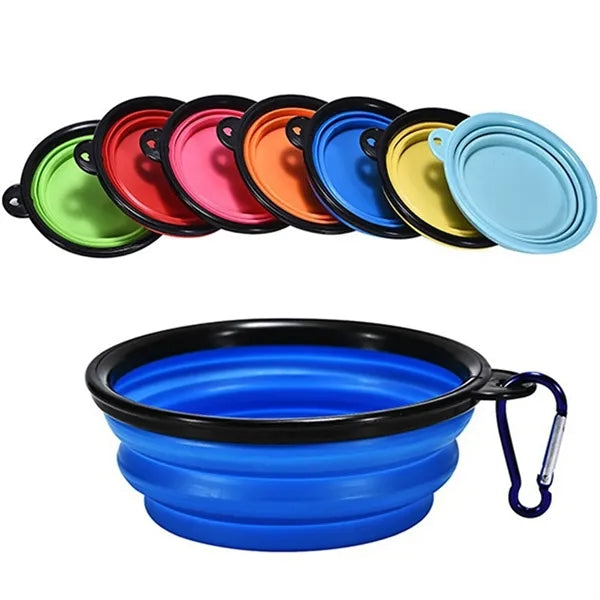 Foldable Silicone Collapsible Pet Bowl