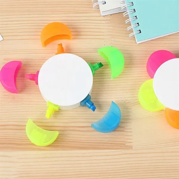 5-Color Petals Highlighters