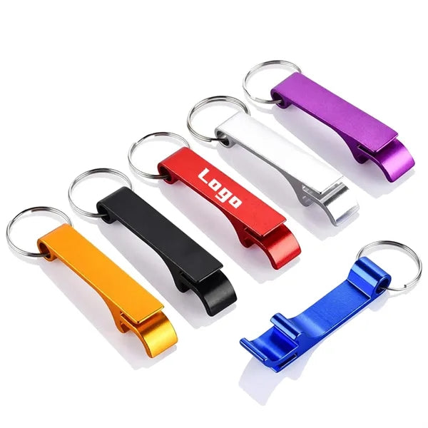 Aluminum Bottle Opener with Key Ring