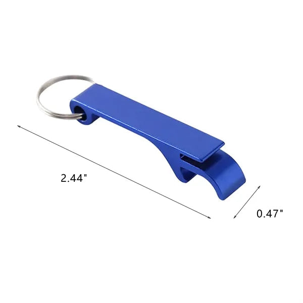 Aluminum Bottle Opener with Key Ring