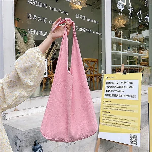 Bowknot Shoulder Cotton Bag