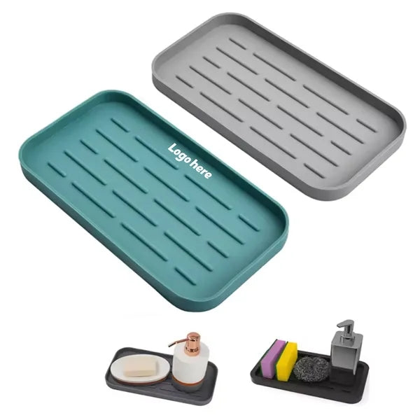 Kitchen Sink Organizer Silicone Tray