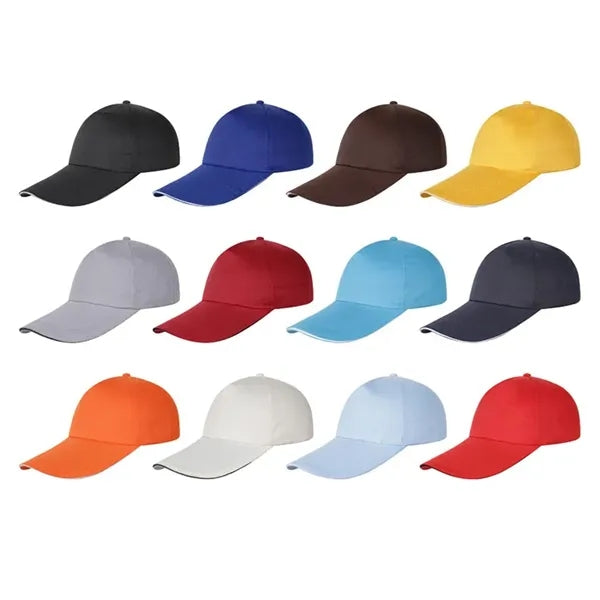 5 Panel Polyster Volunteer Baseball Cap With Sandwich Wide B