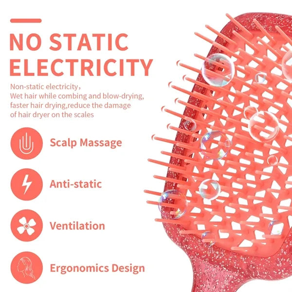 Wet & Dry Vented Detangling Hair Brush