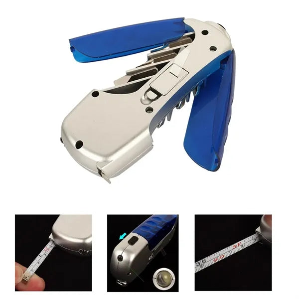 4 in 1 Tool with 6pcs Screwdrivers Tape Measure Head and LED