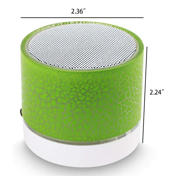 Portable Crack Wireless Mini BT Speaker with LED Light