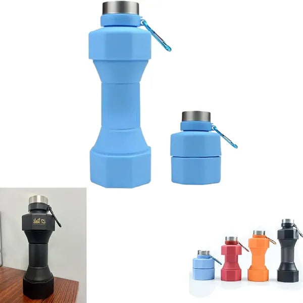 Foldable Water Bottle 22oz, Outdoor & Gym Use.