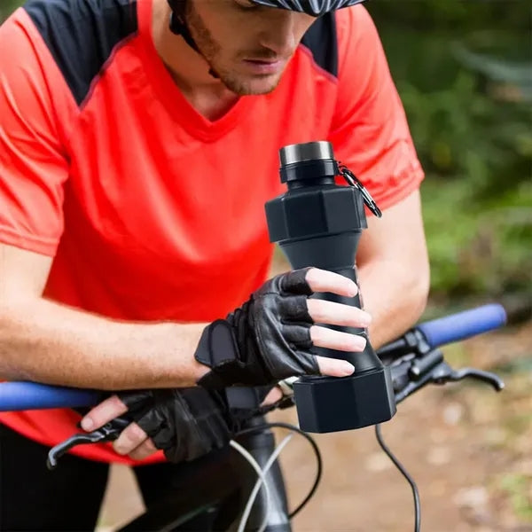 Foldable Water Bottle 22oz, Outdoor & Gym Use.
