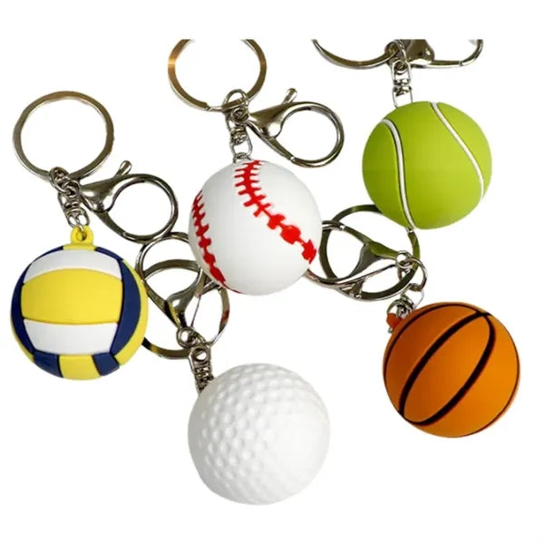 PVC Ball Key Chain