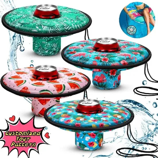Neoprene Floating Coaster Pool Drink Holder for Water Fun