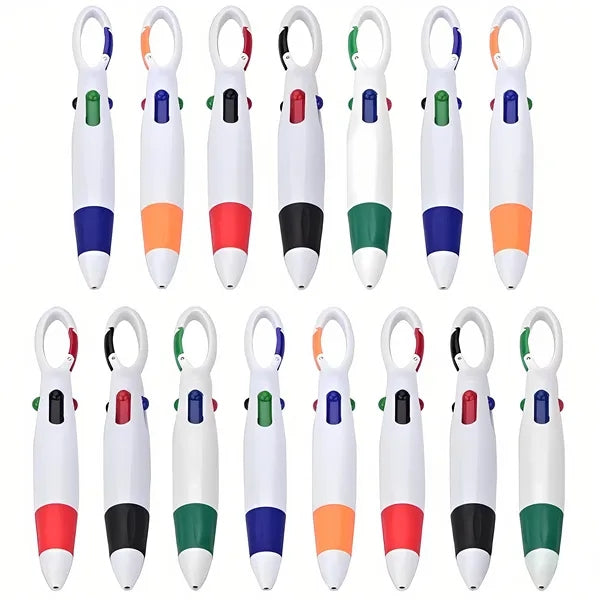 Multi-functional 4-color pen with keychain