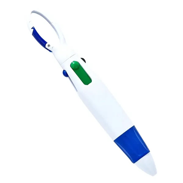 Multi-functional 4-color pen with keychain
